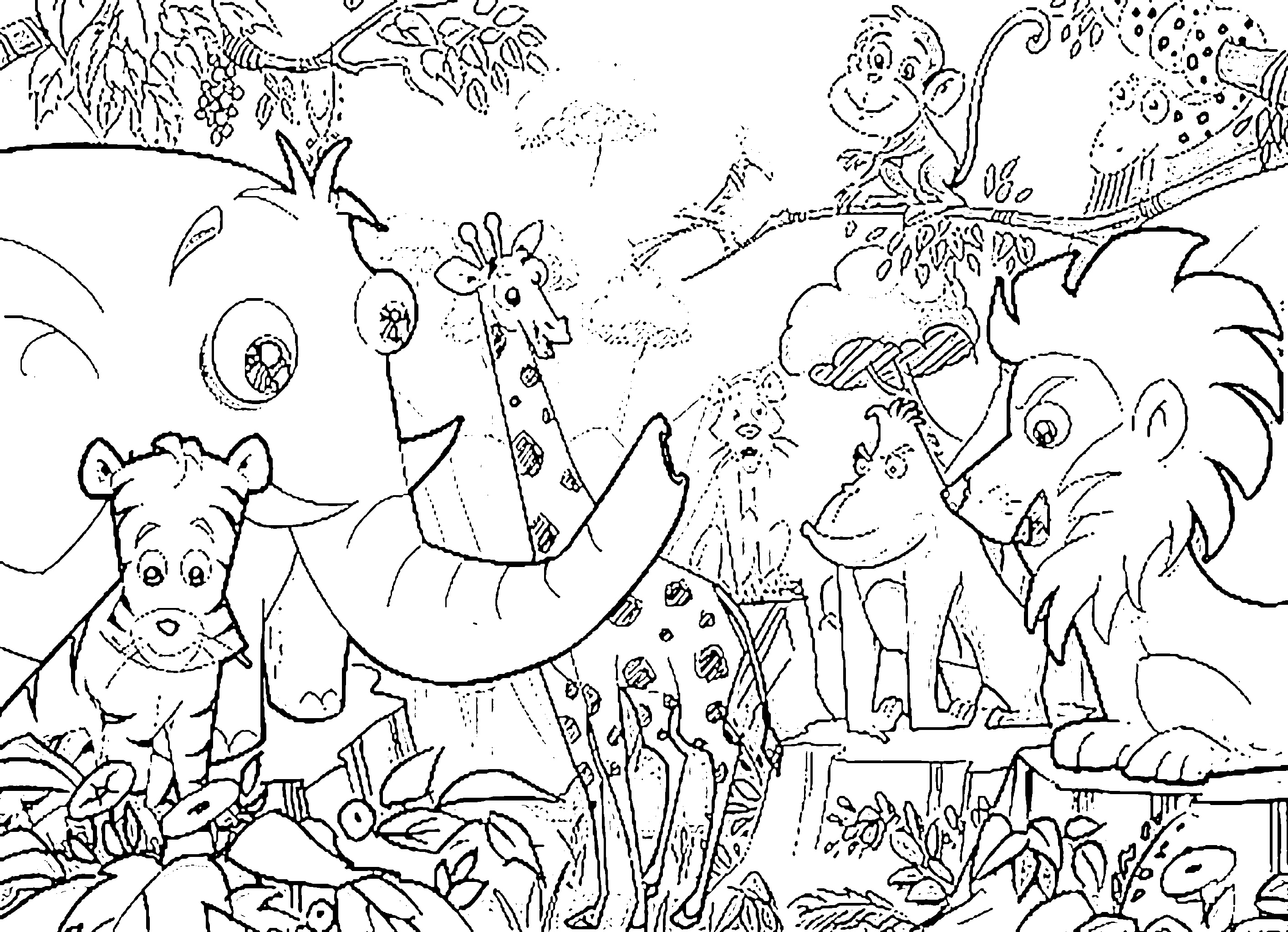 gambar binatang hutan